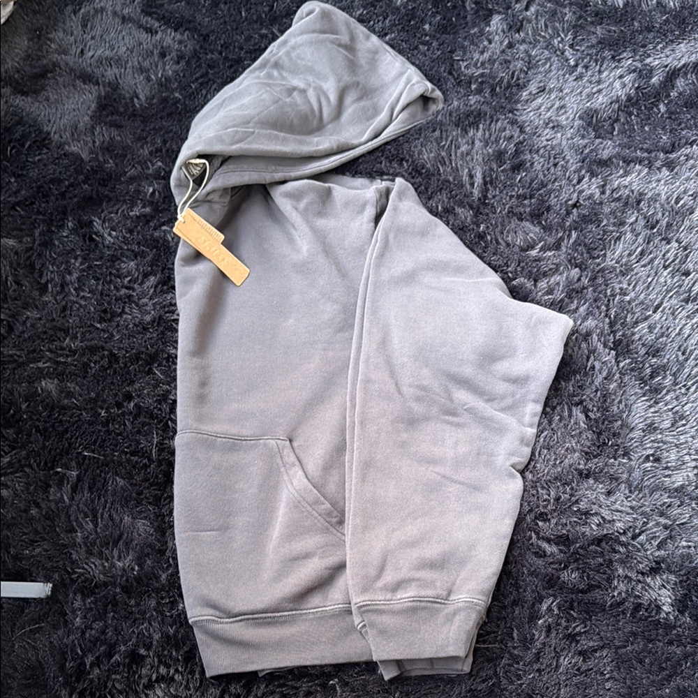 SKIMS - FRENCH TERRY CLASSIC HOODIE : ASH / L